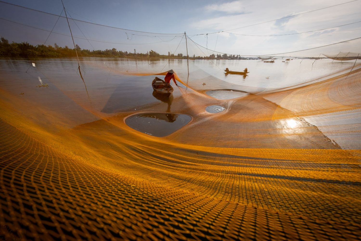 Fishing Net at Dawn