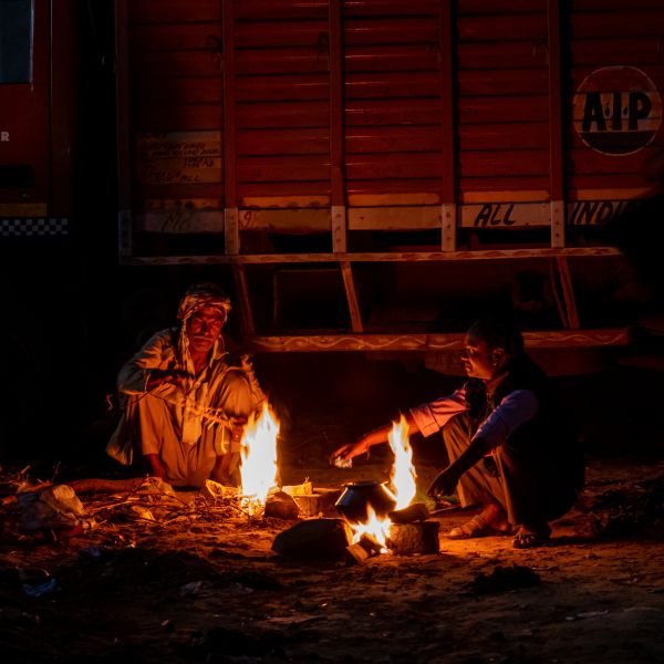 Pushkar Breakfast Fire