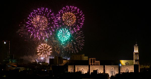 Fireworks over Barcelona