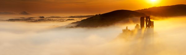 Corfe Castle Sunrise