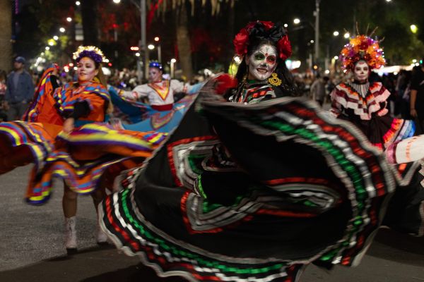 Mexico City Day of The Dead Parade 4