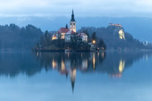 Lake Bled Blue Hour